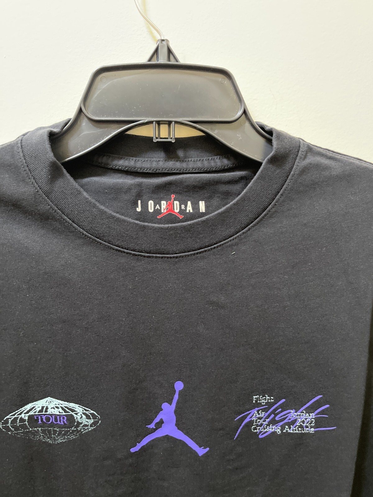 Jordan T-Shirt Men's M Black Graphic Bulls 23 Crew Short Sleeve DM1444-601 S224 gallery