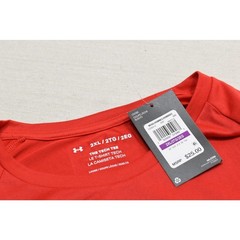 NEW Under Armour Men’s Tech 2.0 Short Sleeve T-Shirt Red Crew Neck Loose Fit 2XL