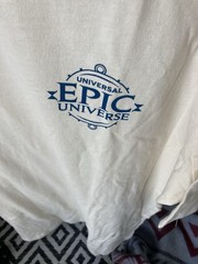 2025 UNIVERSAL EPIC UNIVERSE Theme Park Orlando T-Shirt Adult XL NEW WITH TAGS