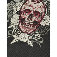 Armored Saint Skull Graphic Thermal Shirt XL Black Waffle Long Sleeve