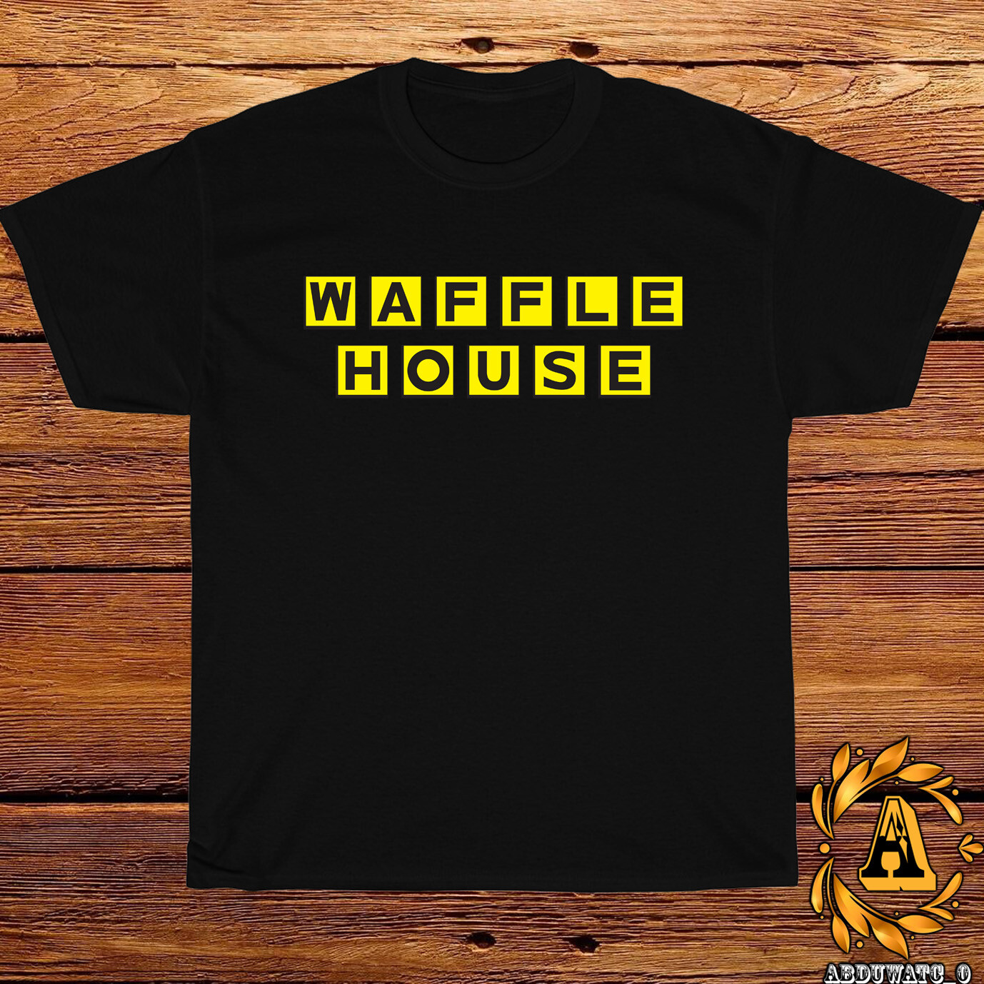 New Waffle House Restaurant Logo Black/Sport Grey/White/Navy/Red T-Shirt S-5XL gallery