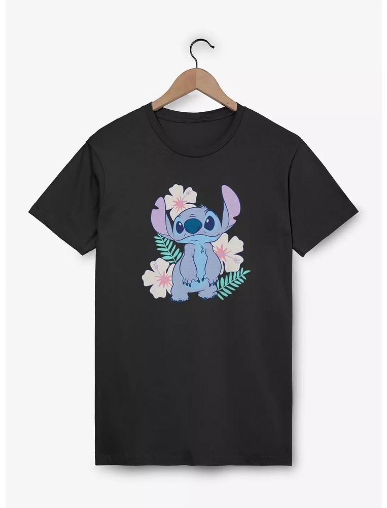 Disney Lilo & Stitch Flower Set T Shirt Size S – 5XL Gift For Friends