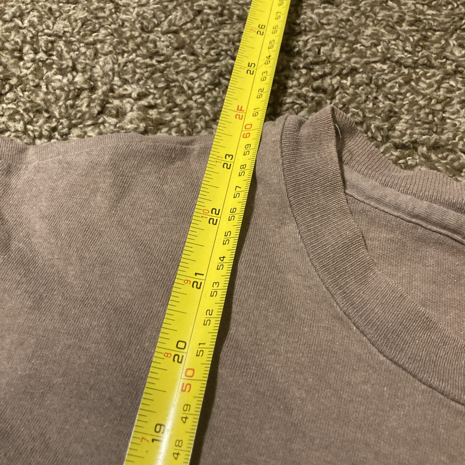 Vintage 80s 90s Hanes Blank Single Stitch T Shirt Boxy M/L USA Gray Brown gallery