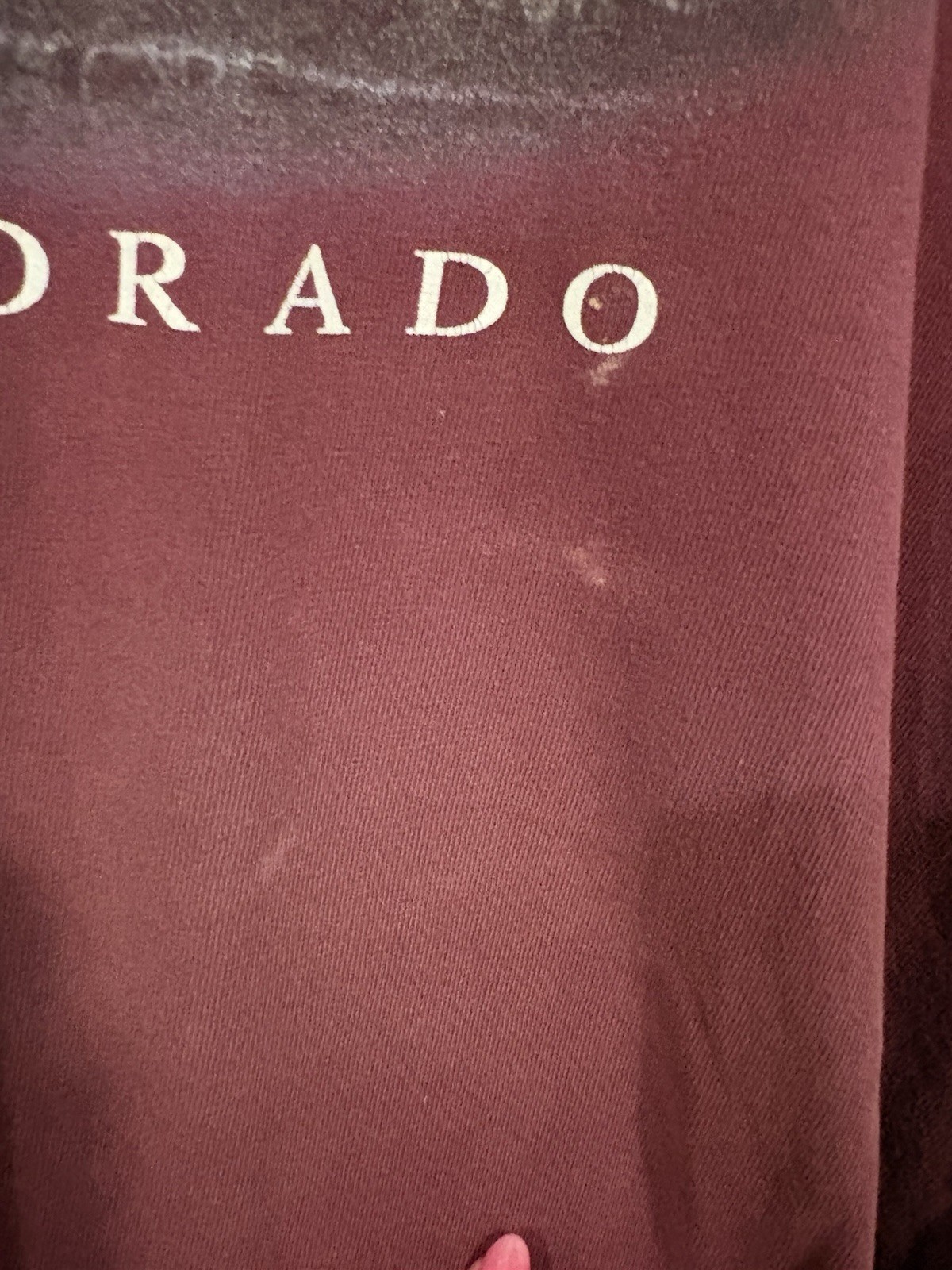 Prairie Mountain Men's XL Burgundy Grand Lake Colorado Graphic Tee Cotton gallery