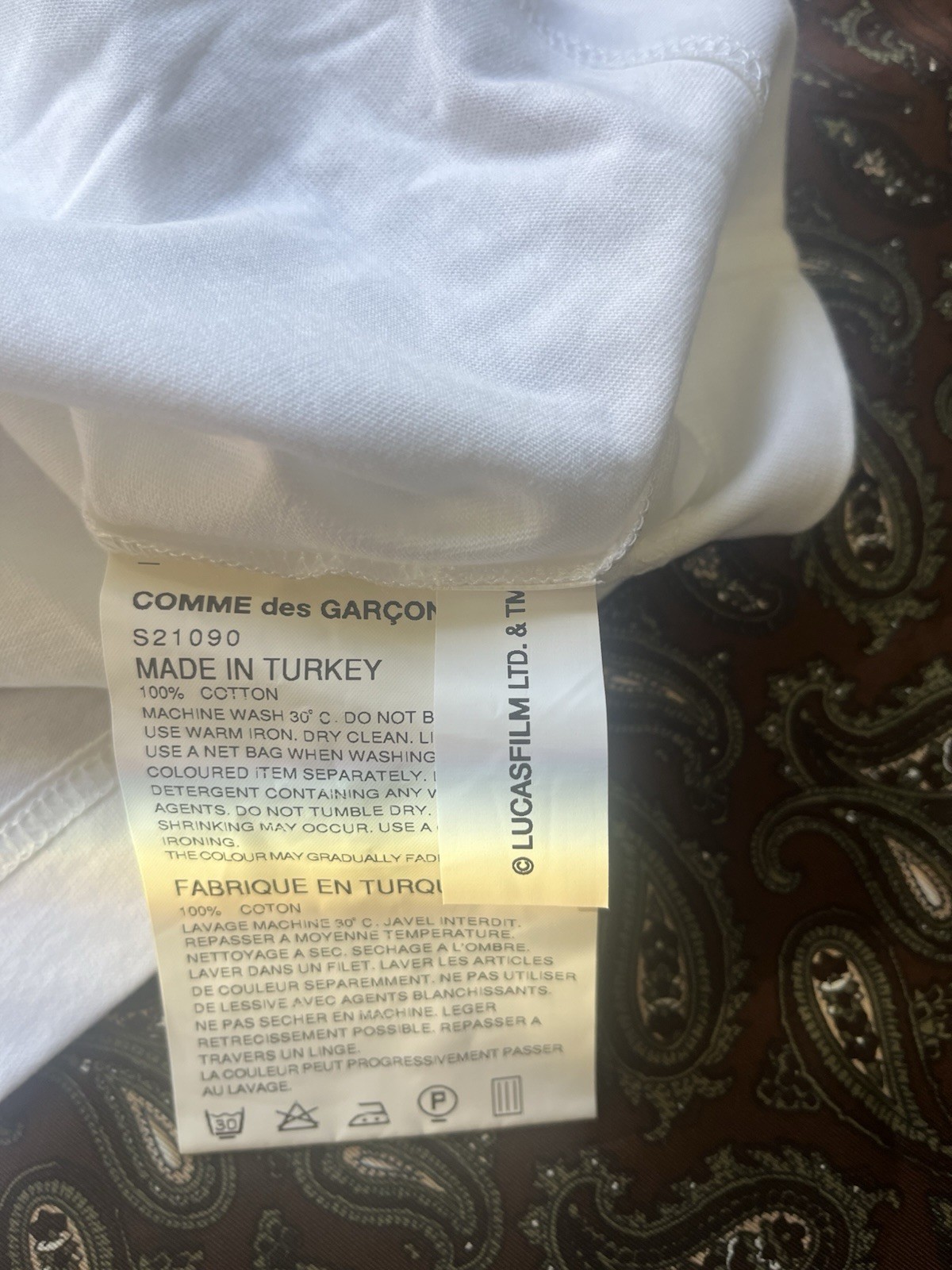 Commes des Garconne Star Wars collab T shirts gallery