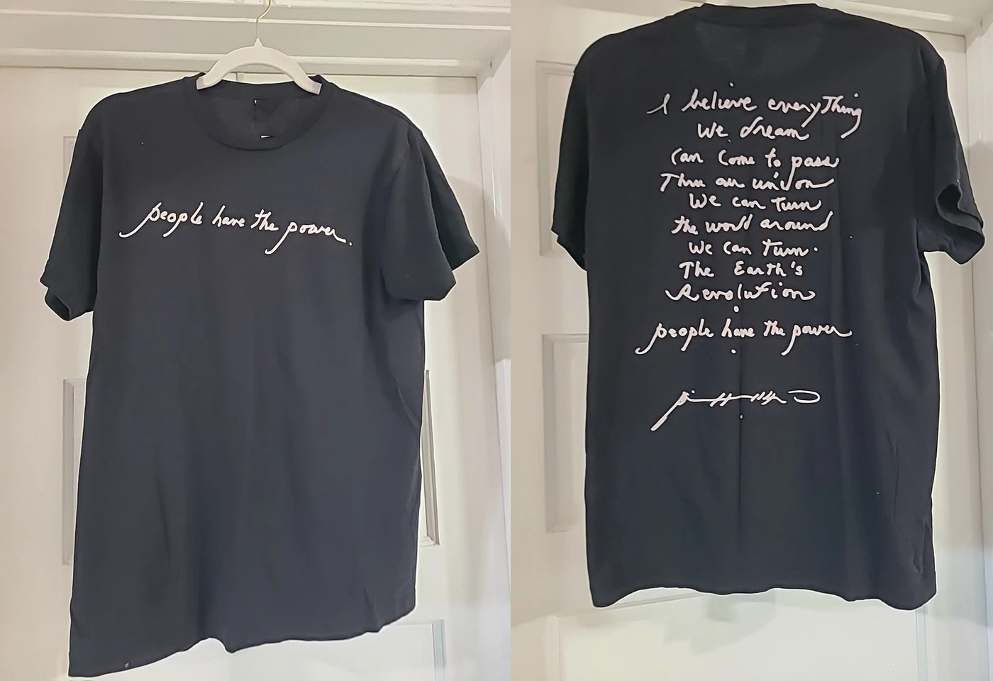 People Have The Power Patti Smith Lyrics T Shirt Full Size S-5XL