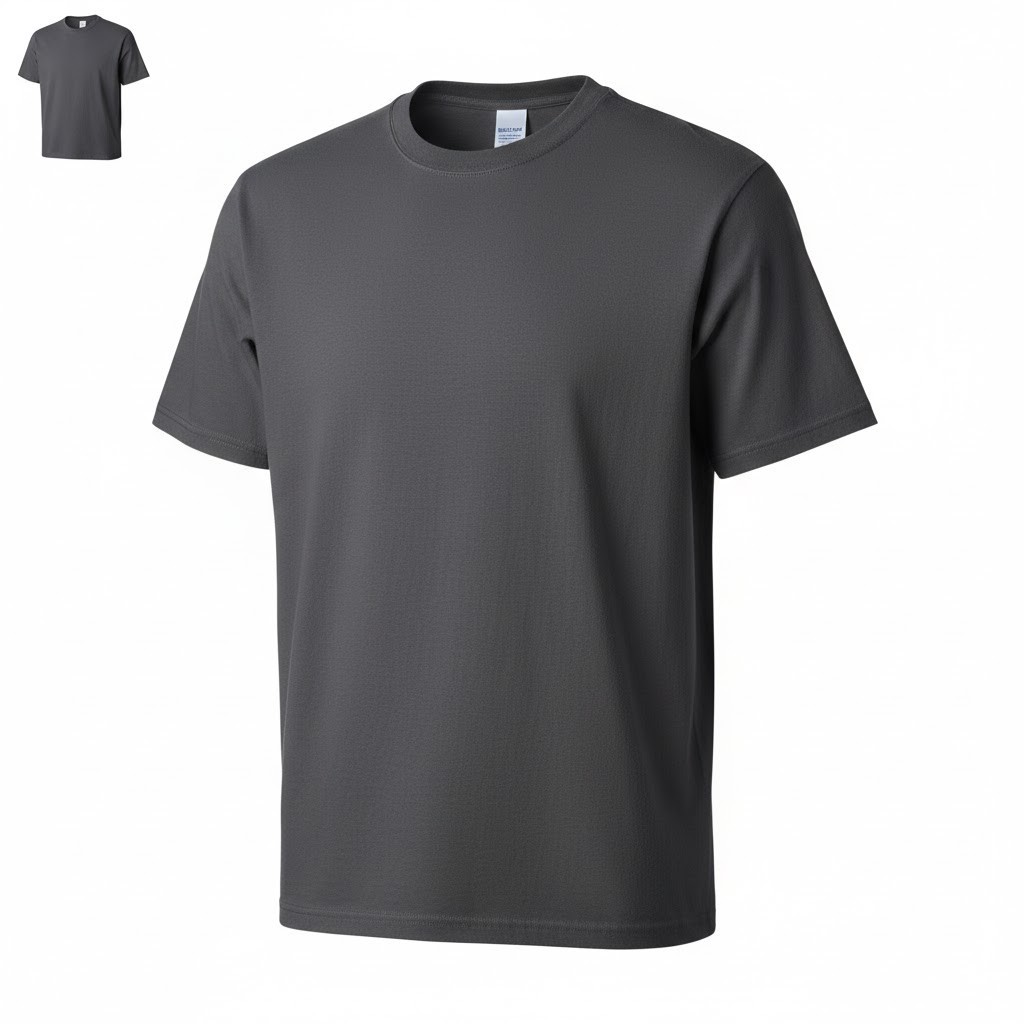 6 Delta Pro Weight T Shirts 3XL Charcoal Blank Lot Bulk Wholesale New gallery