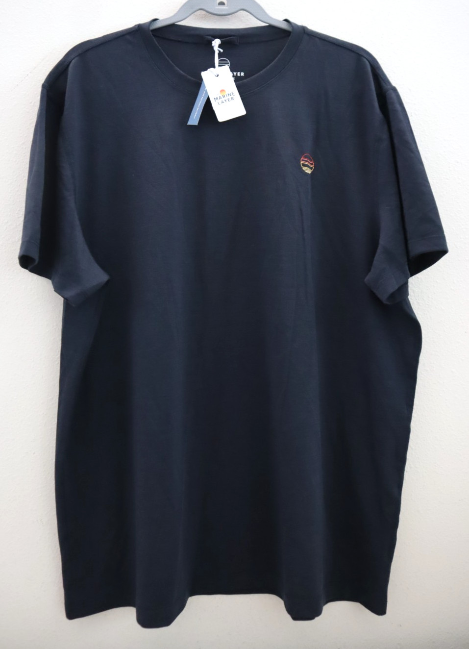 Marine Layer 14965 Men's Sz L/XL Sky Captain Blue Air Crew Tee Shirt gallery