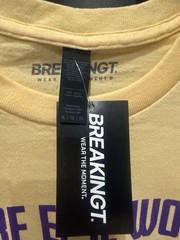 BreakingT J.J. McCarthy Vikings Tee XL Yellow “Where Else” NFLPA NWT