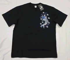 Niepce Blue Koi Embroidered Japanese Streetwear Black T-Shirt Men’s Large – NWT
