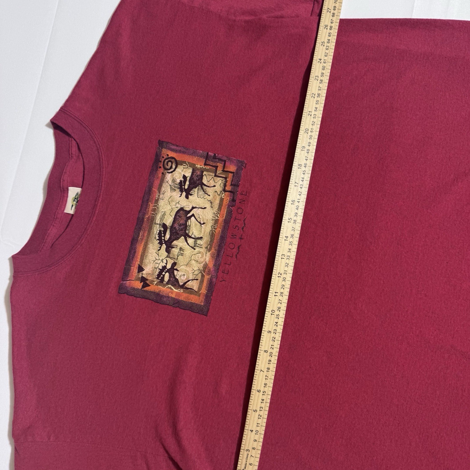 YELLOWSTONE National Park T Shirt, VTG, USA, Graphic, Red, Male, XXL gallery