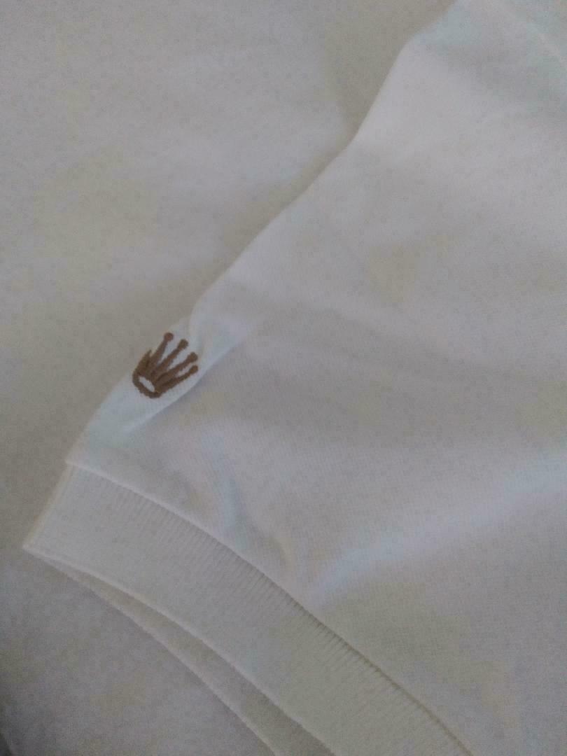 *** Rolex New Stock Event Shirt Golf shirt White Large Embroidered *** gallery
