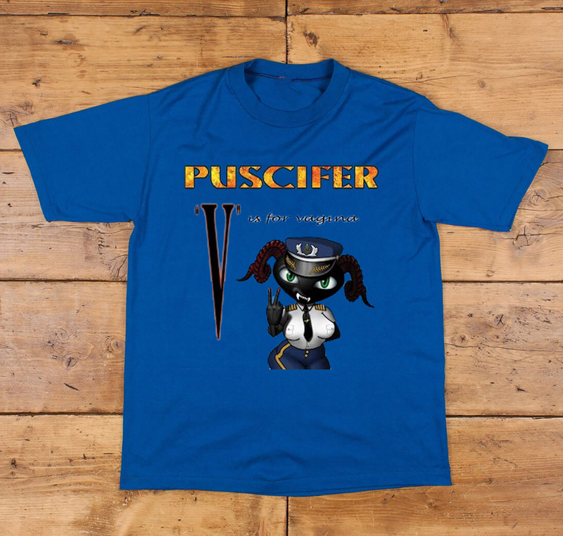 NEW Puscifer V Is For Vagina Album Collection Blue All Size T-Shirt KK134