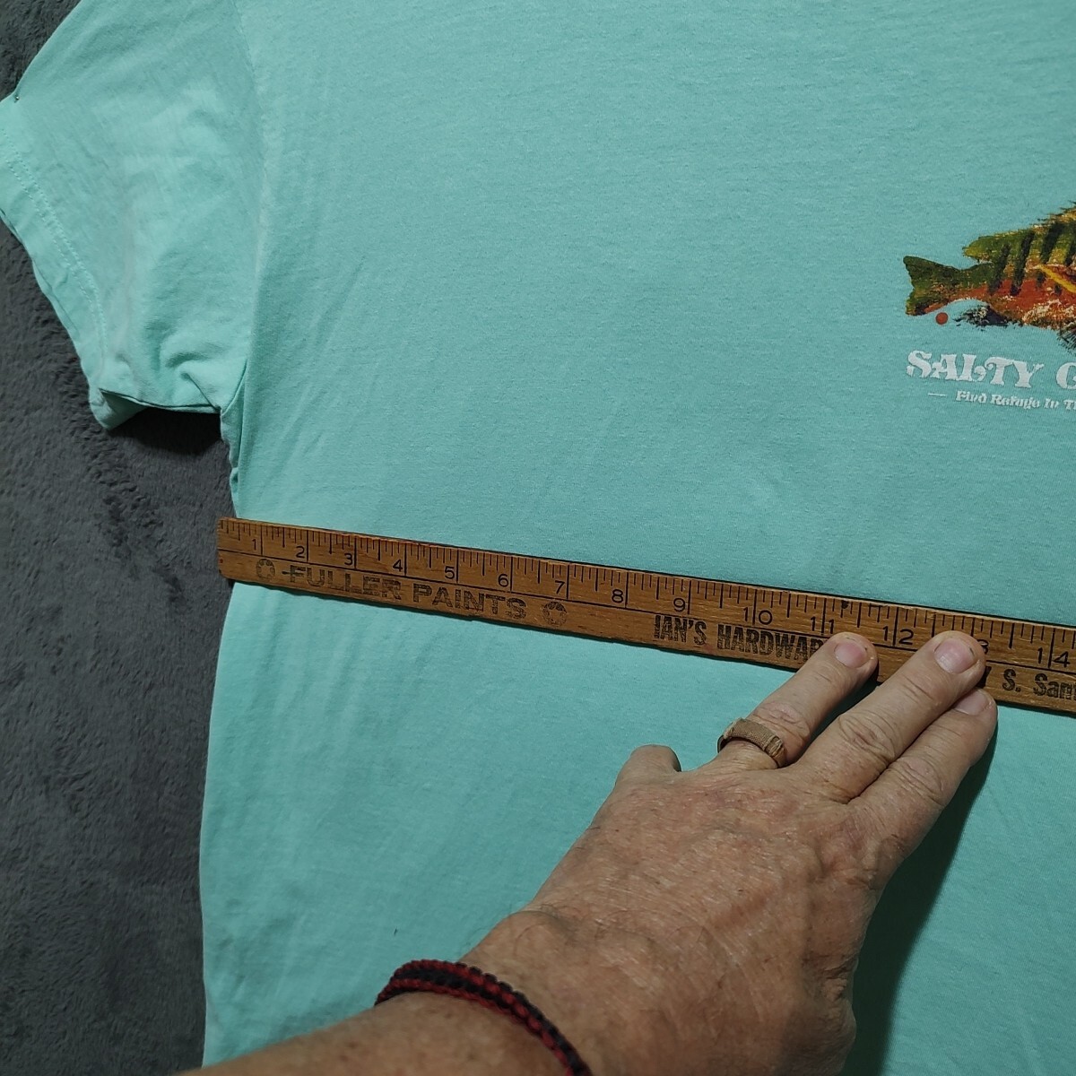 Salty Crew Shirt Adult Large Green Graphic Short Sleeve Cotton Beach Outdoor Men gallery