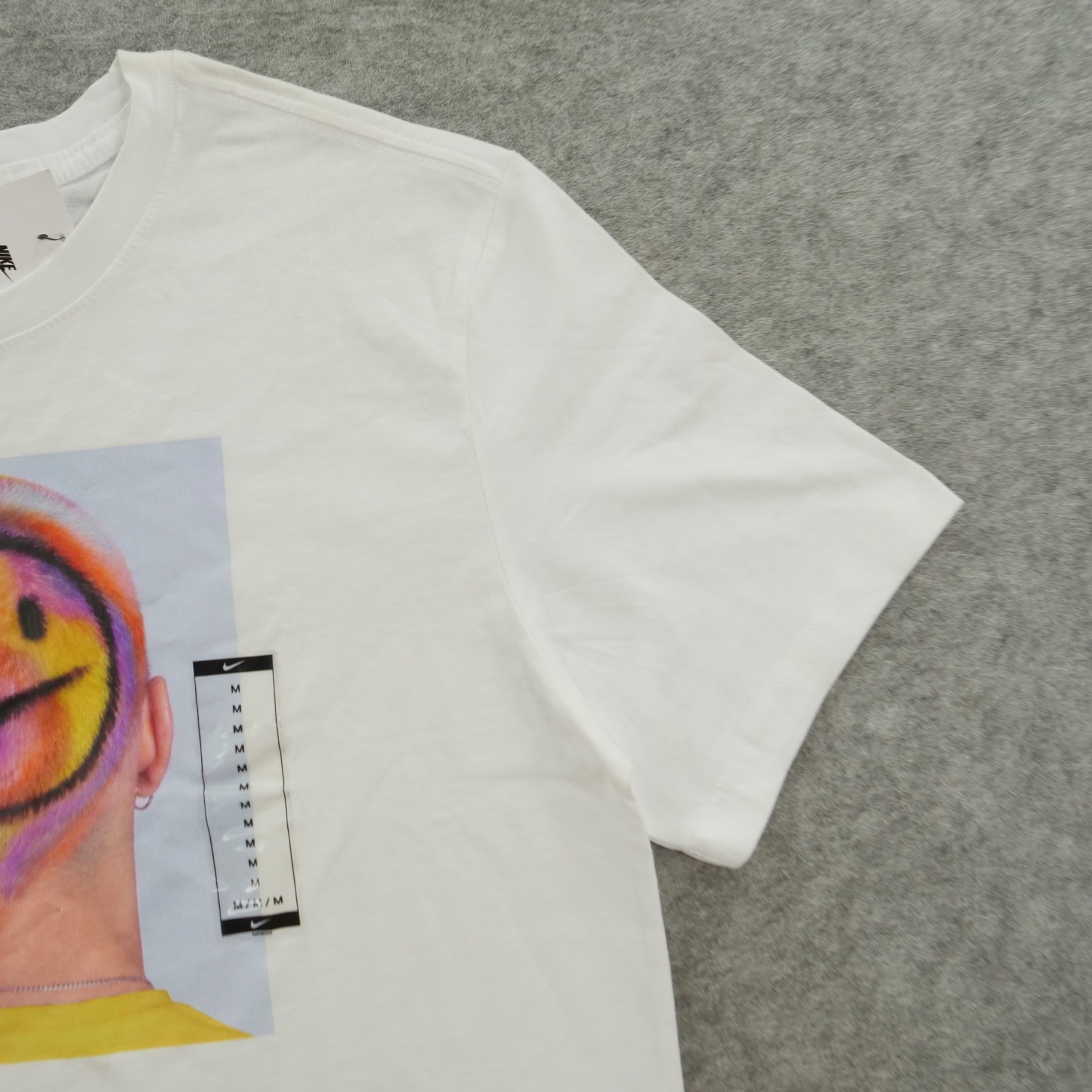 Nike x J Balvin Shirt Mens Medium White Graphic Print Crew Neck Short Sleeve New gallery