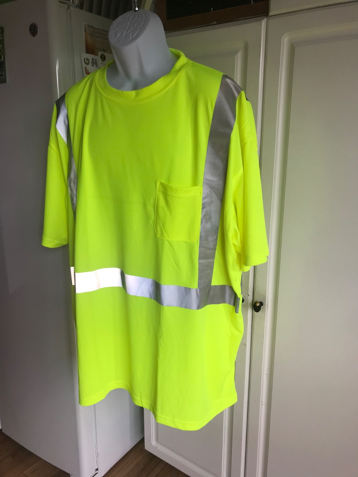 New Reflective Bright Yellow/Green Tingley Short Sleeve Shirt Mens Size 4XL gallery
