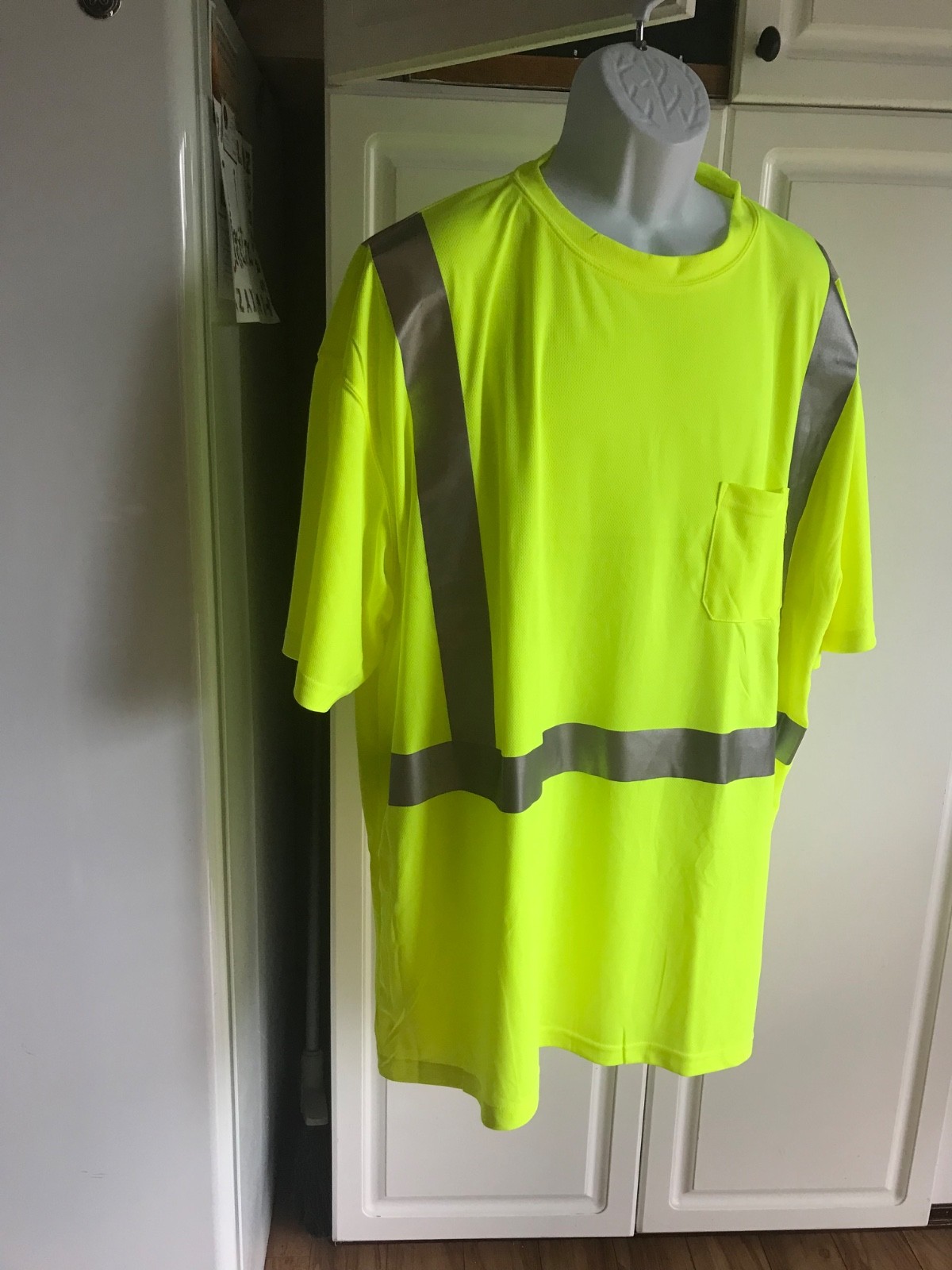 New Reflective Bright Yellow/Green Tingley Short Sleeve Shirt Mens Size 4XL gallery