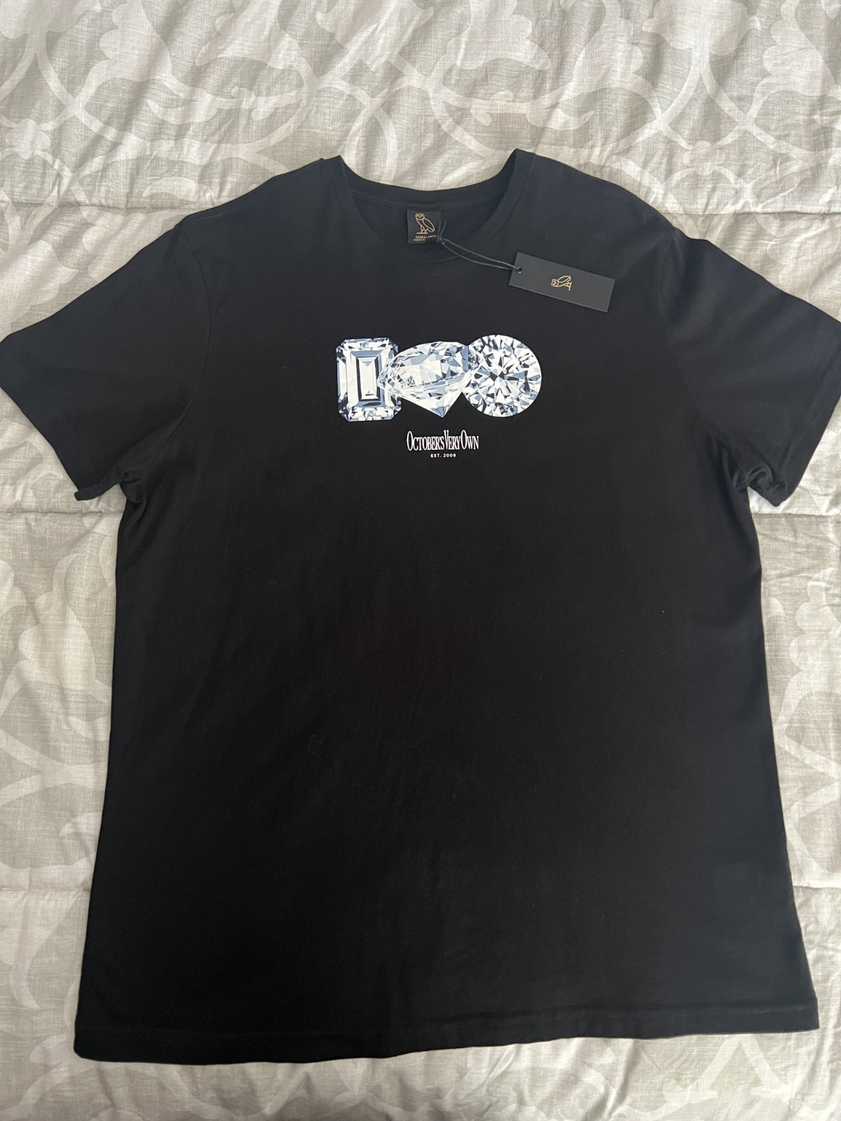 October’s Very Own OVO Drake Diamond Jewels T-Shirt Size XL New with Tags Iceman