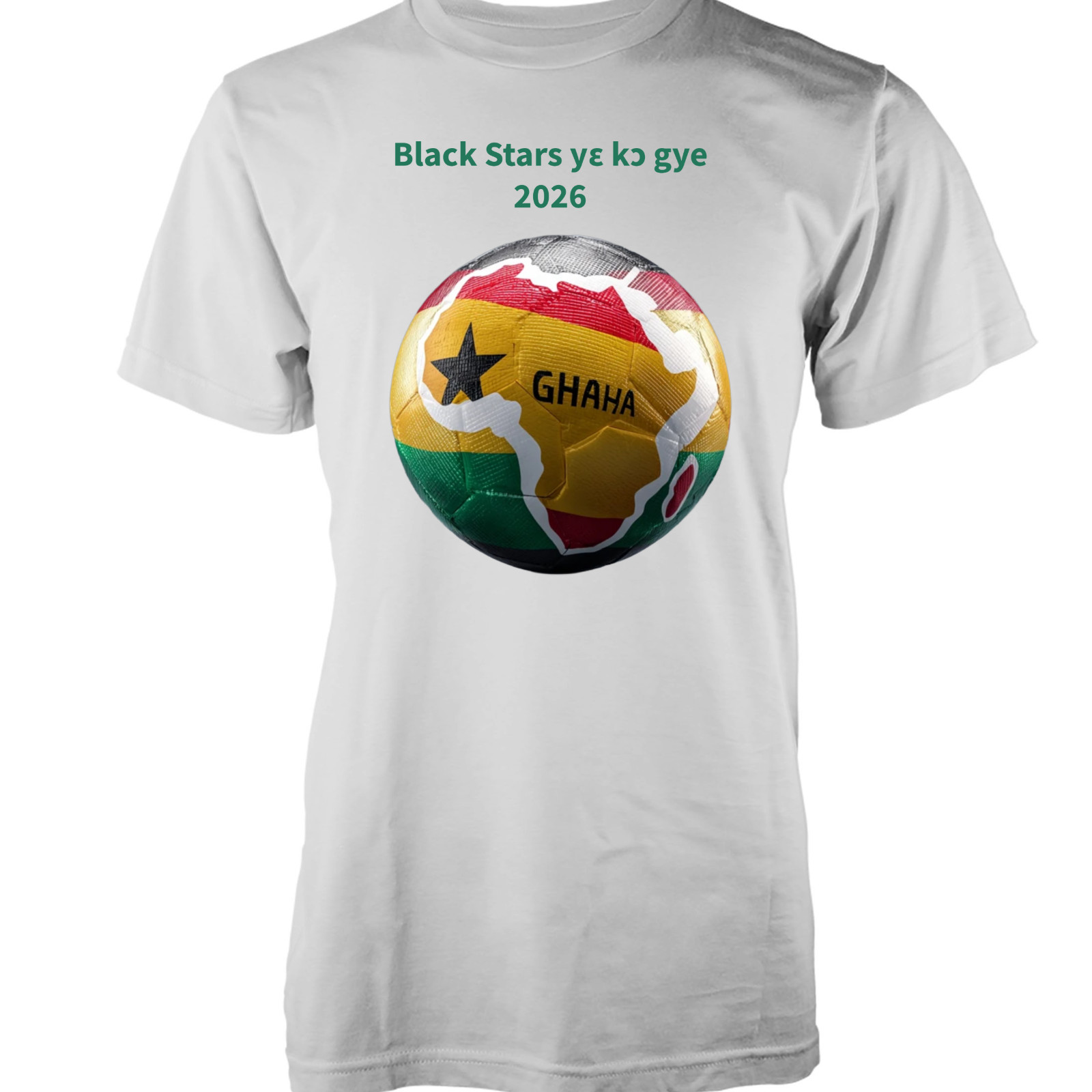 Free Personalisation 2026 World Cup Football Ghana Cotton T-Shirt Adult gallery