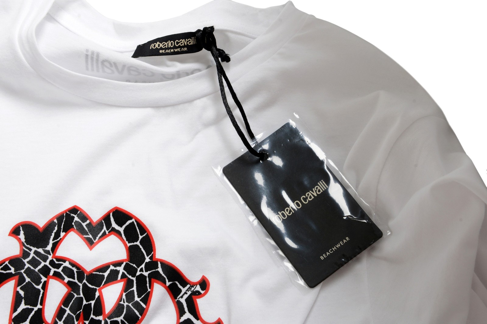 Roberto Cavalli "Beachwear" Men's White Graphic Print T-Shirt Sz S M L XL 2XL gallery