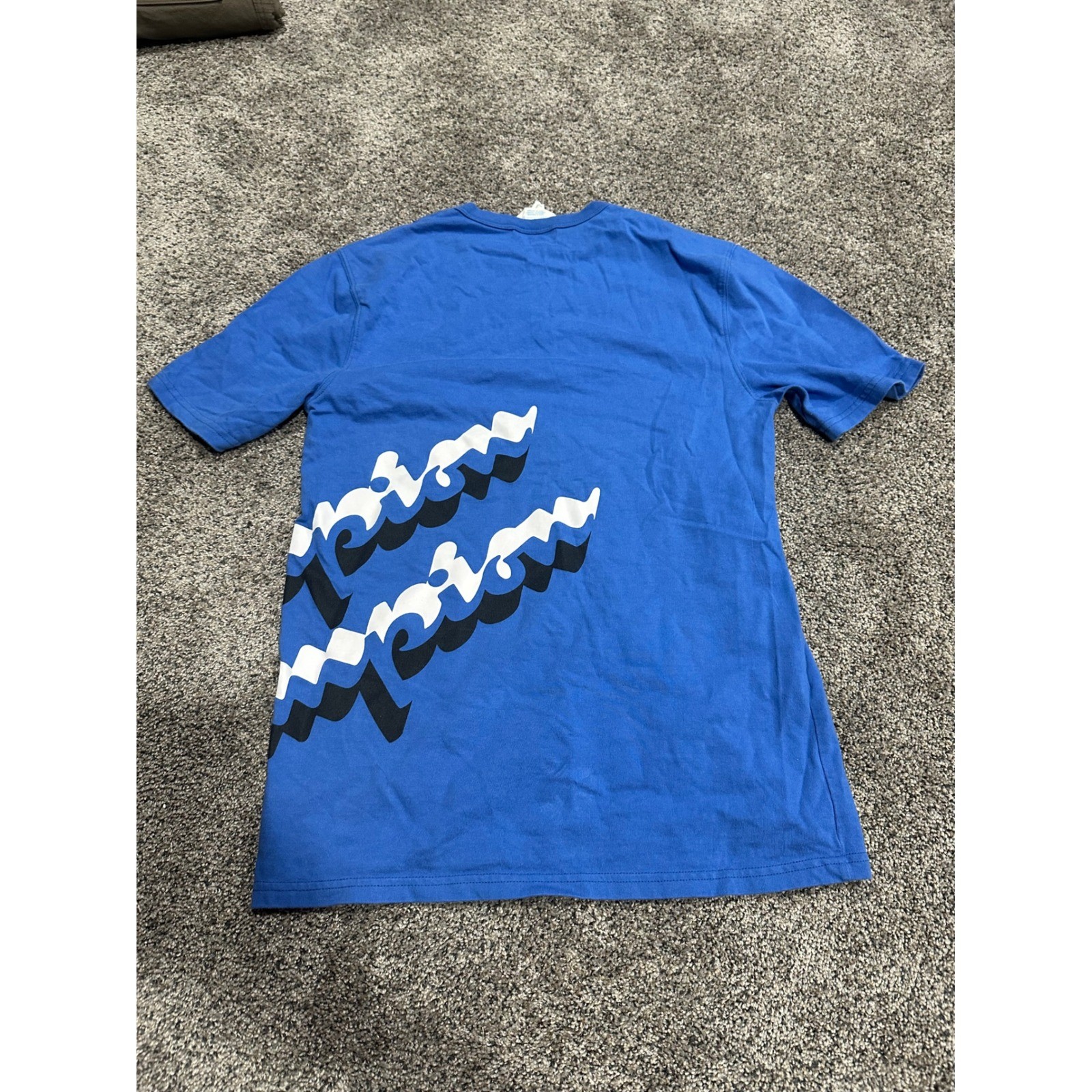 Champion Mens Heritage Graphic T-Shirt Royal Blue Wrap Around Logo Size Medium gallery