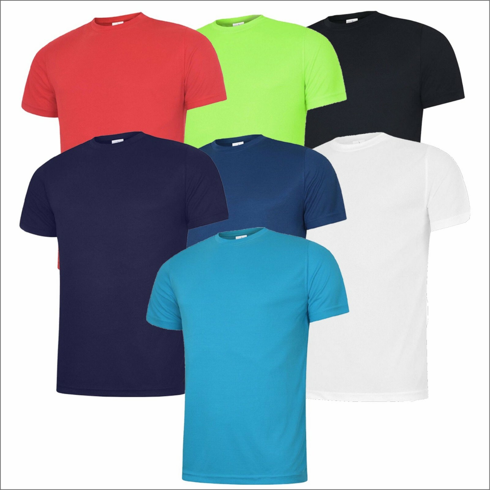 Uneek Mens Ultra Cool T Shirt Casual Gym Running Leisure Sports Breathable Tops gallery