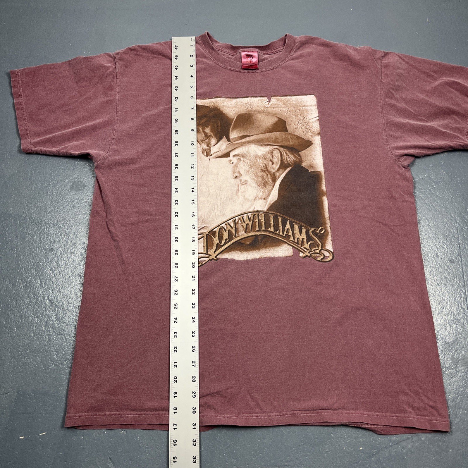 Vintage Don Williams The Gentle Giant Tshirt XL Purple Dbl Sided VTG Music gallery