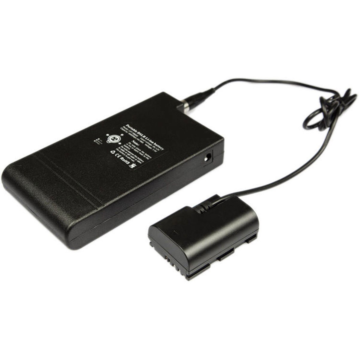 Lanparte 6000mAh Portable DSLR Li-Ion Battery with E6P-01 Dummy Battery Adapter