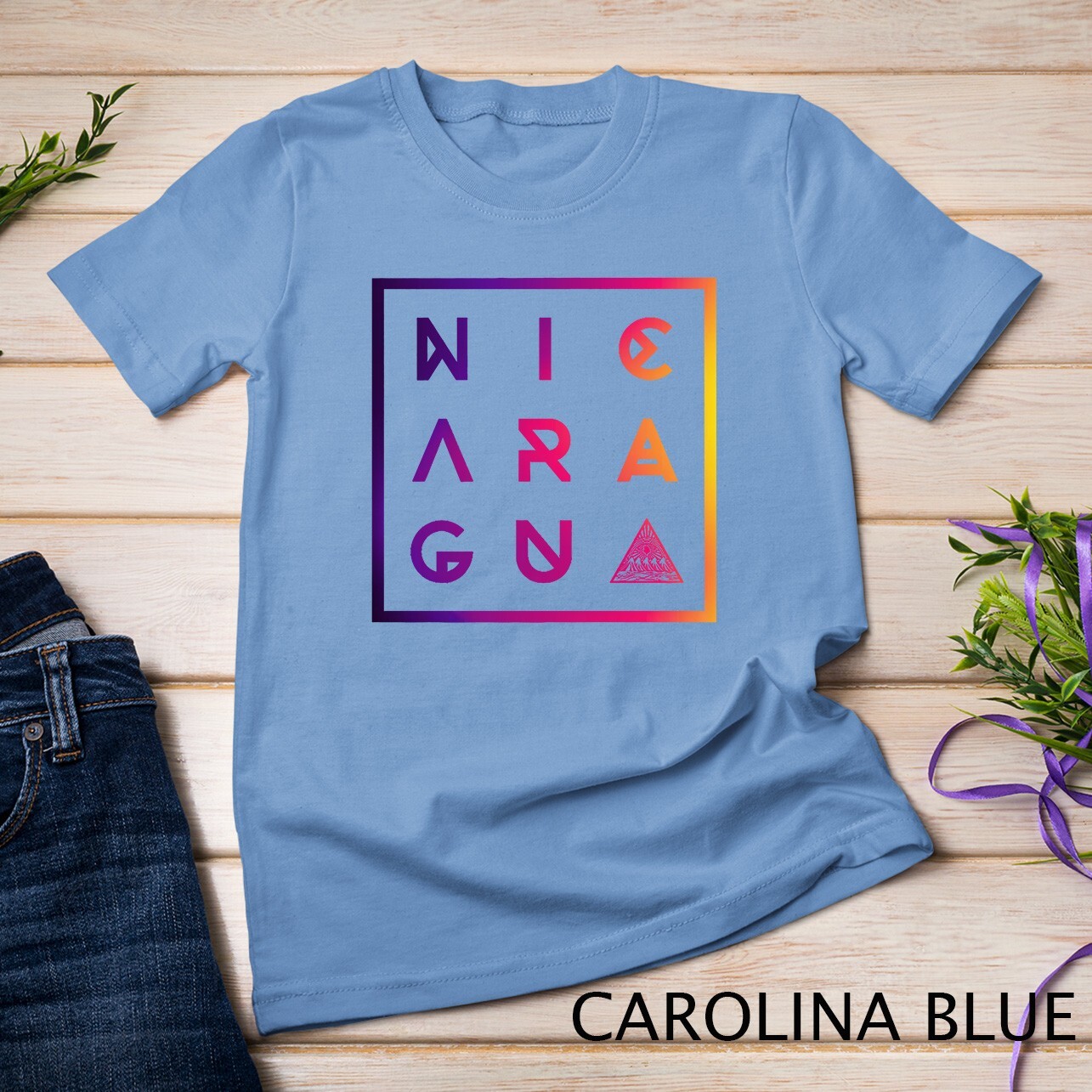 Colorful Geometric Nicaragua Premium T-Shirt Unisex T-shirt gallery