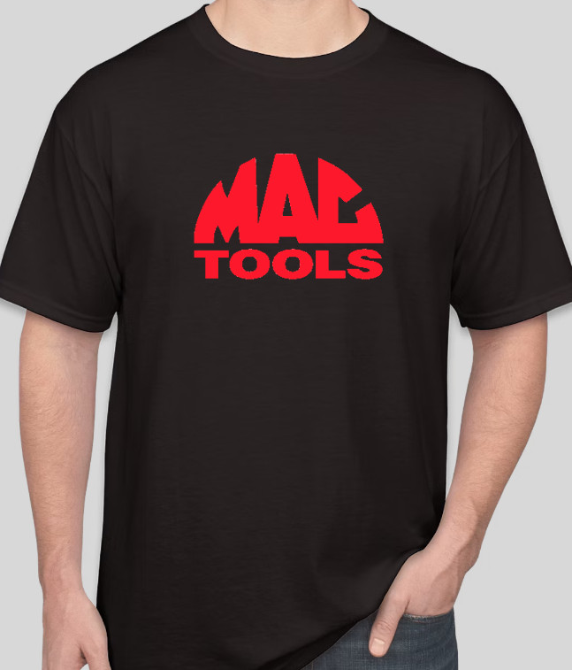 Mac Tools Graphic Design Logo T Shirt Tee Automotive Garage Work Shirt