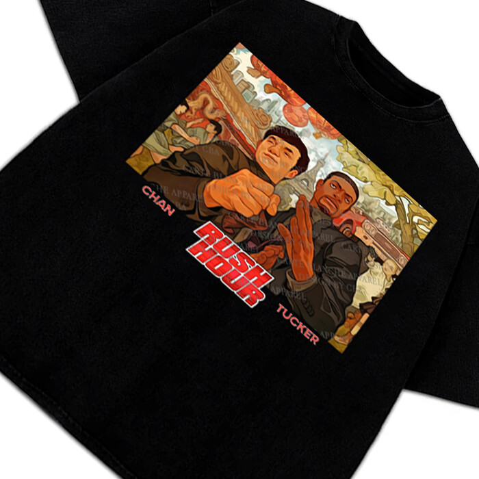 Rush Hour T-Shirt Jackie Chan 成龍 Chris Tucker Classic Movie Graphic Tee gallery