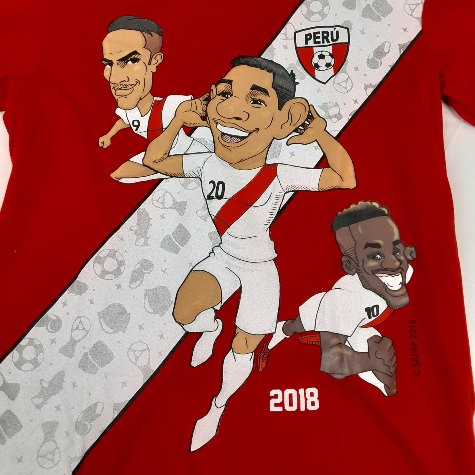 Peru National Soccer Team Shirt Adult Small Guerrero Farfan Flores World Cup