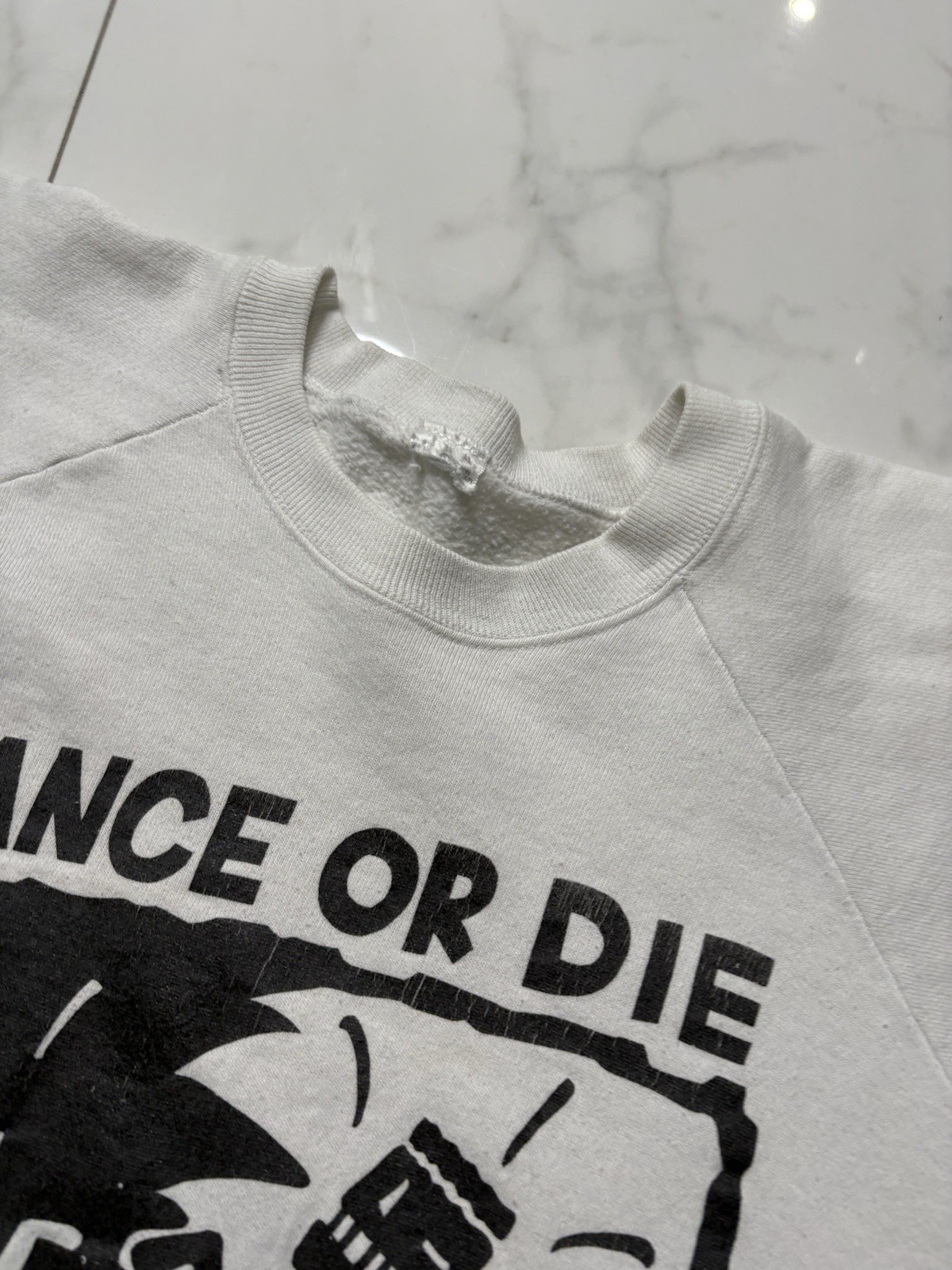 Vintage 80s Keith Haring Shirt Mens Lg Dance Or Die New York Art Sweater gallery