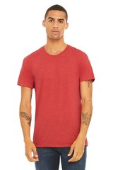 3 Pieces – BELLA + CANVAS 3413 Unisex Triblend T-Shirt 3413 – Red Triblend