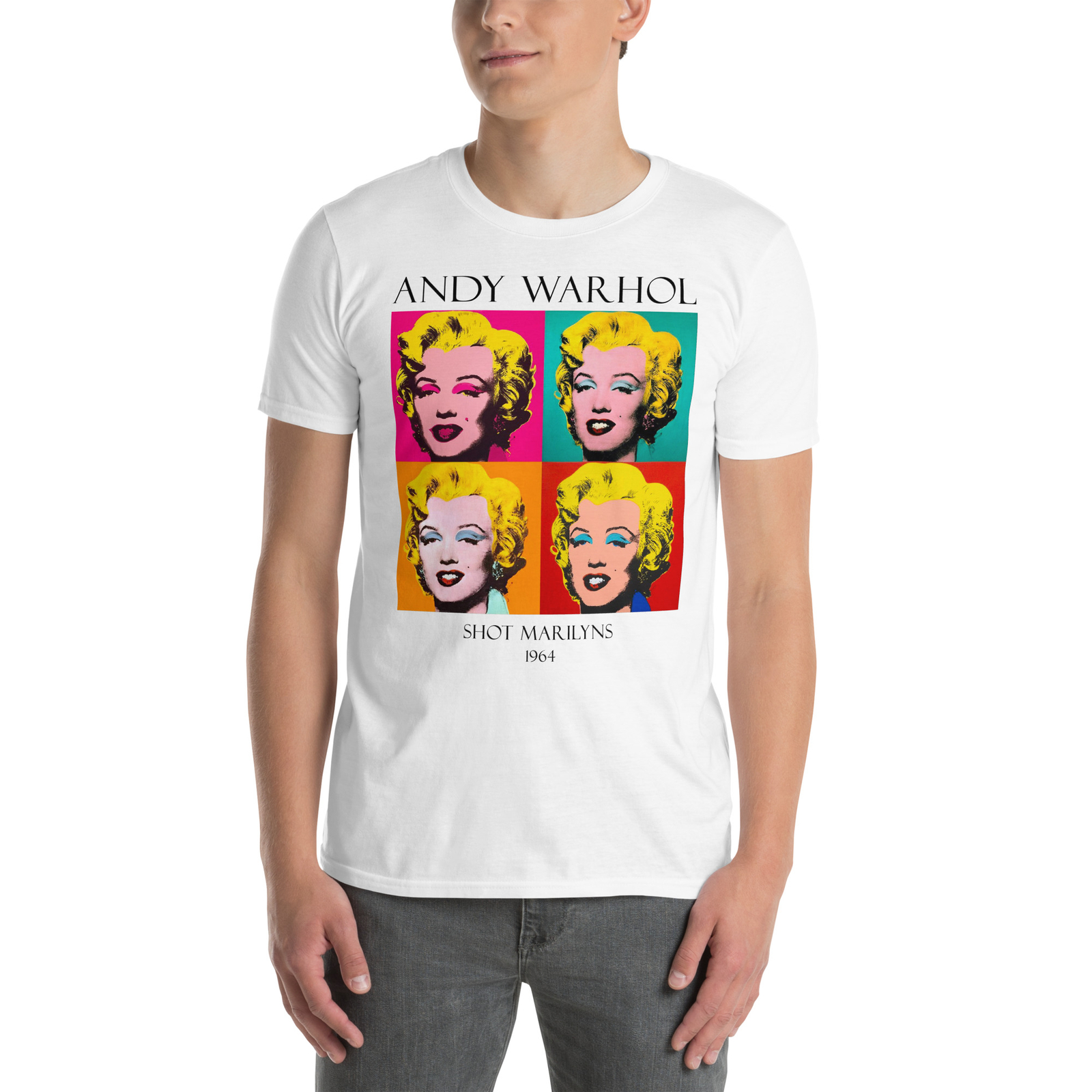 Andy Warhol Merlin Shots Shirt, Pop Art Clothing, Art Lovers Gift gallery