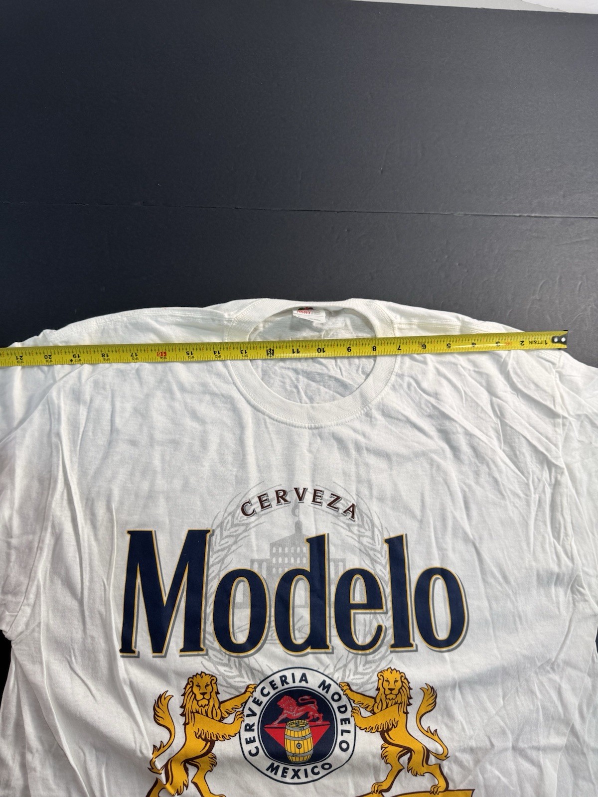 Modelo Mexican Beer T-Shirt Men’s Size Large White Graphic Print BRAND NEW gallery