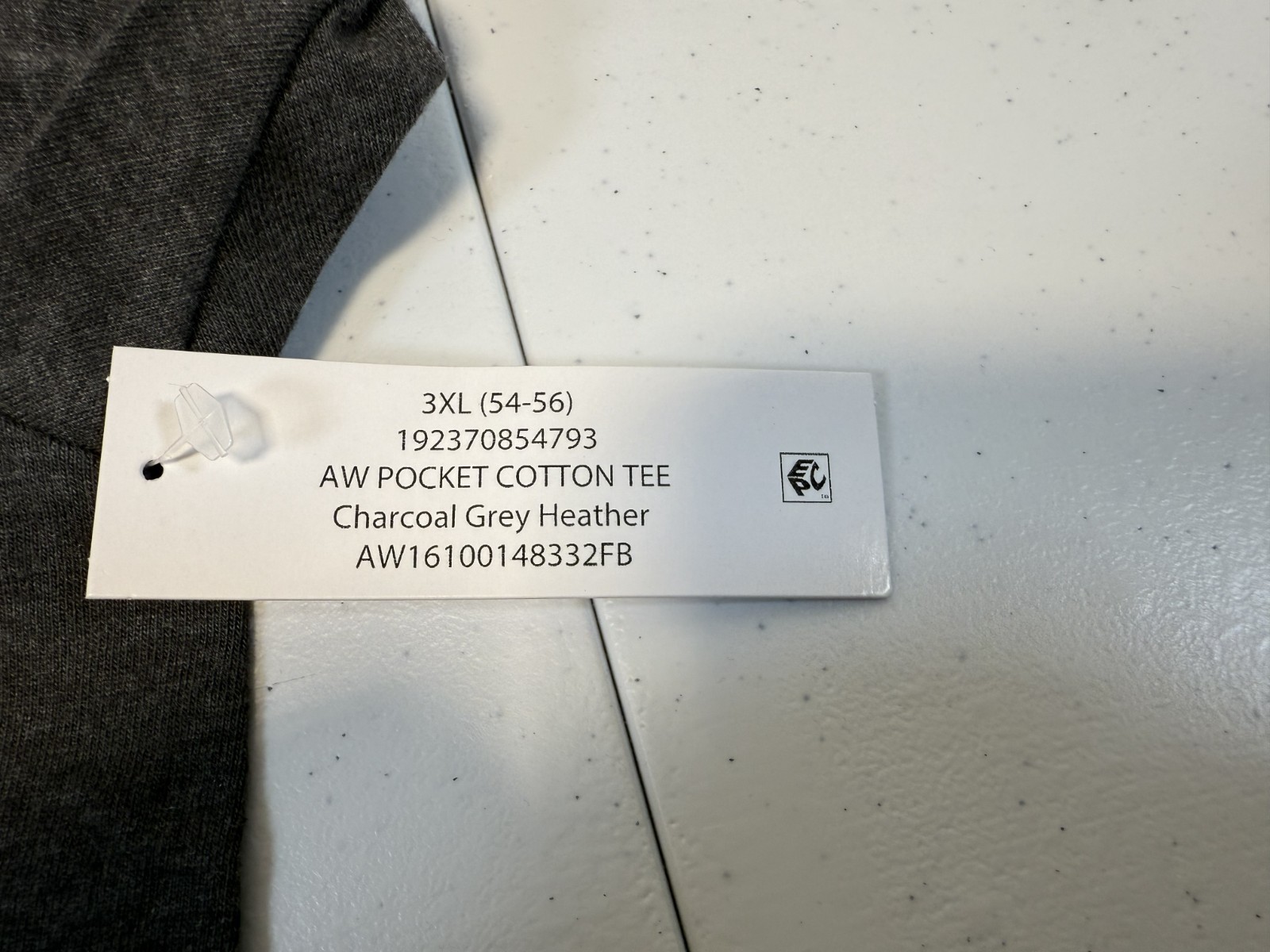 Men's Shirts, (New w/tags), Athletic Works, S/S Crew Neck Pocket Tee 3XL (54-56) gallery