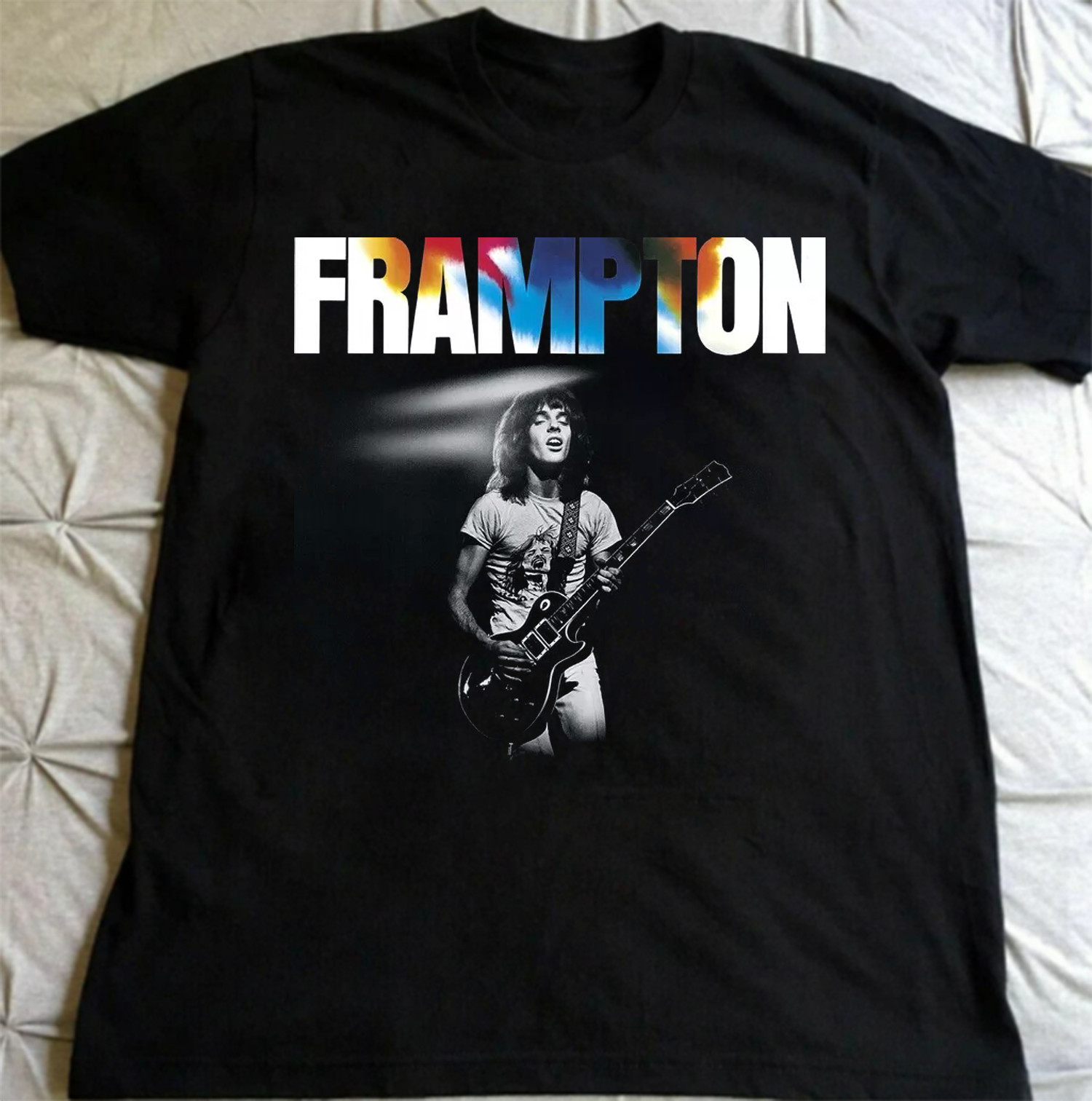 Peter Frampton Singer Frampton T Shirt Black Size S-5XL
