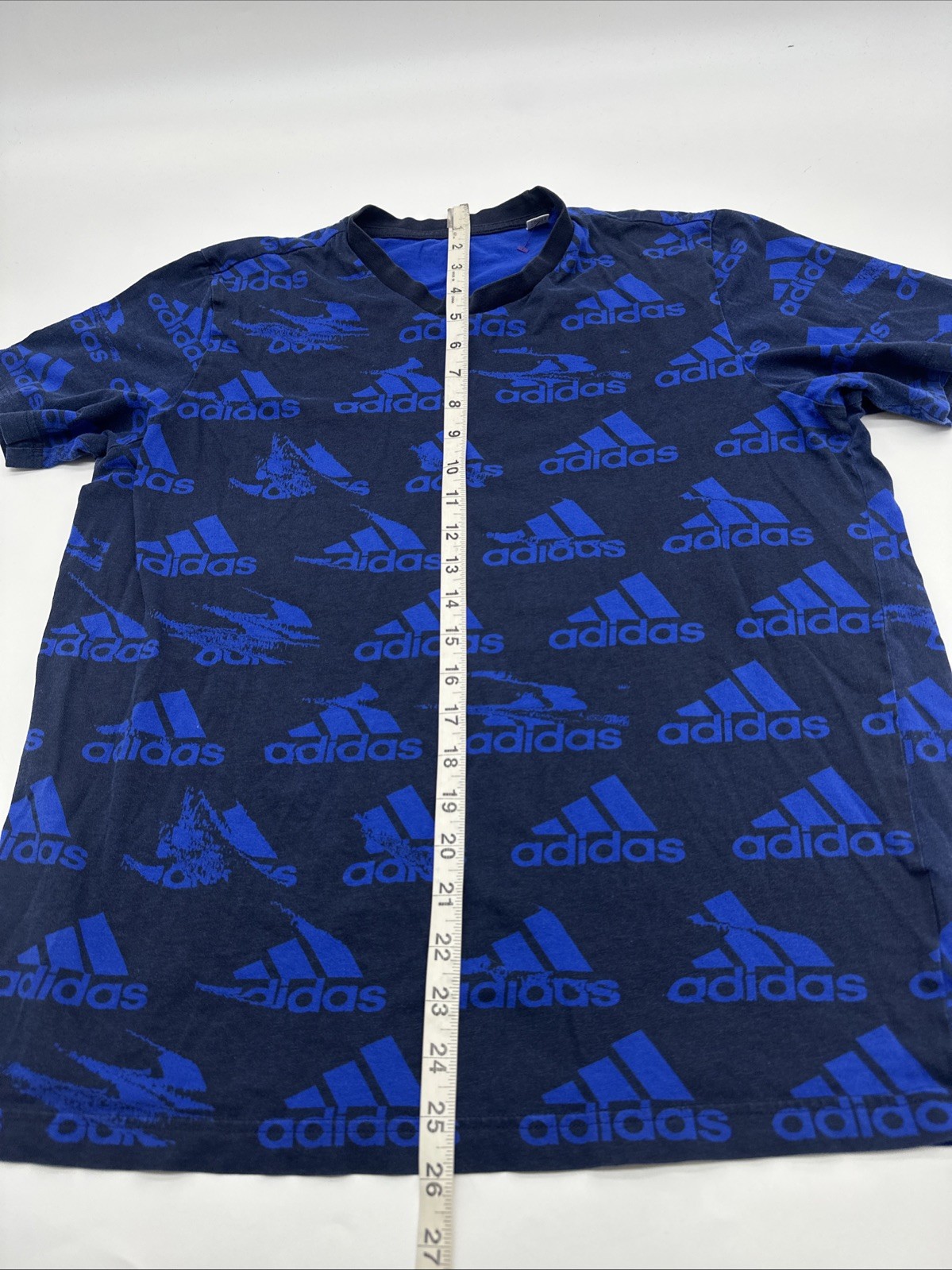 Adidas T-Shirt Men Small Aop Logo Multicolor ..#29834 gallery