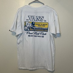 VANS Keepin It Rollin Shirt Large Pool Hall Club NY CA Skater Billiards BG42