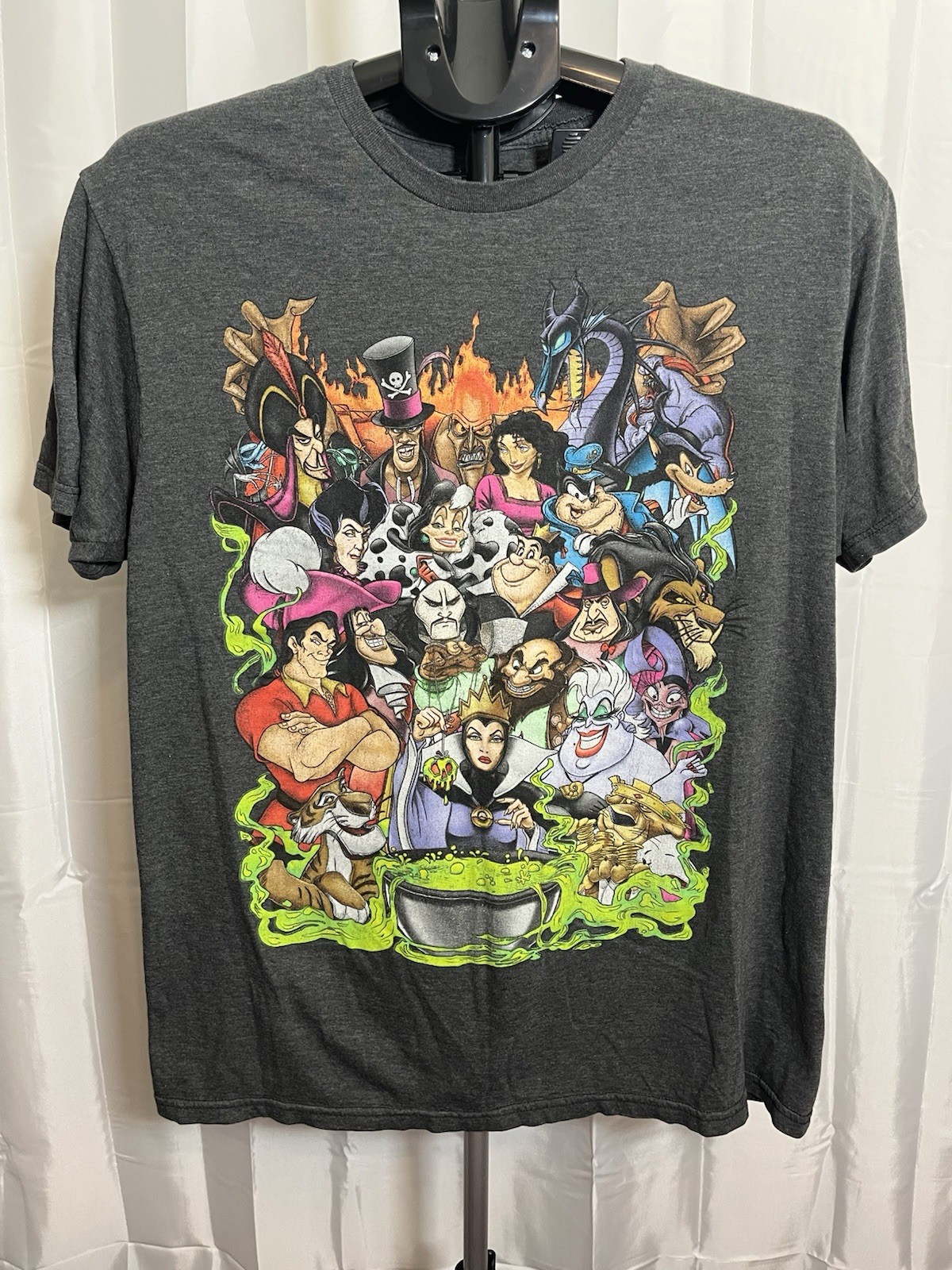 Disney Villains graphic tee with a bold black and multi-coloured