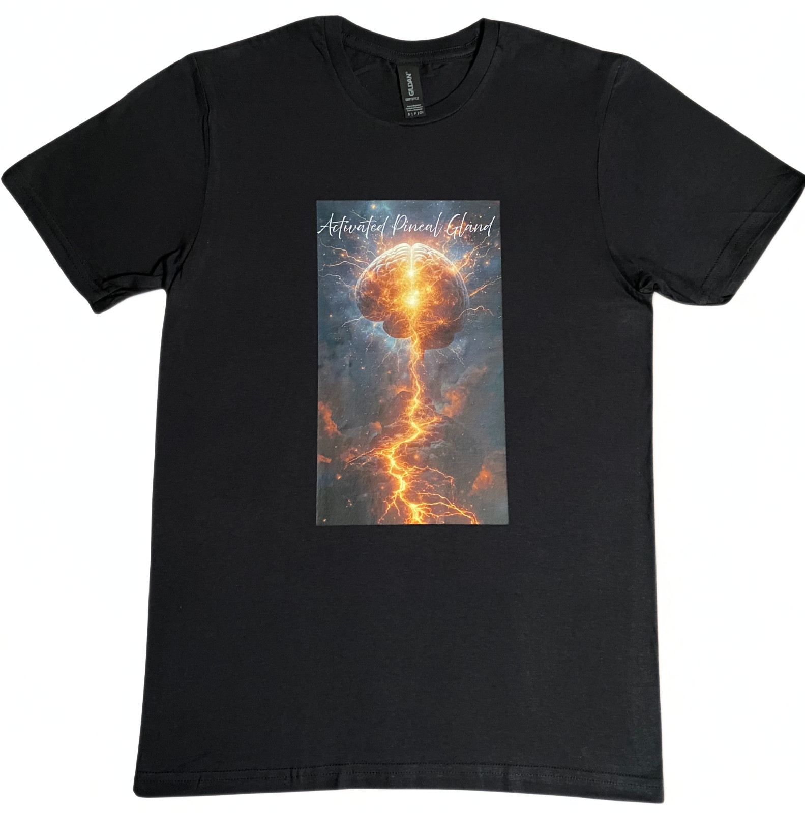 DTF Custom Made - ACTIVATED PINEAL GLAND Short Sleeve T-Shirt - Black SML gallery