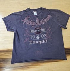 Vintage Harley Davidson custom cut T Shirt 80s/90’s Harley Tee Size XXL