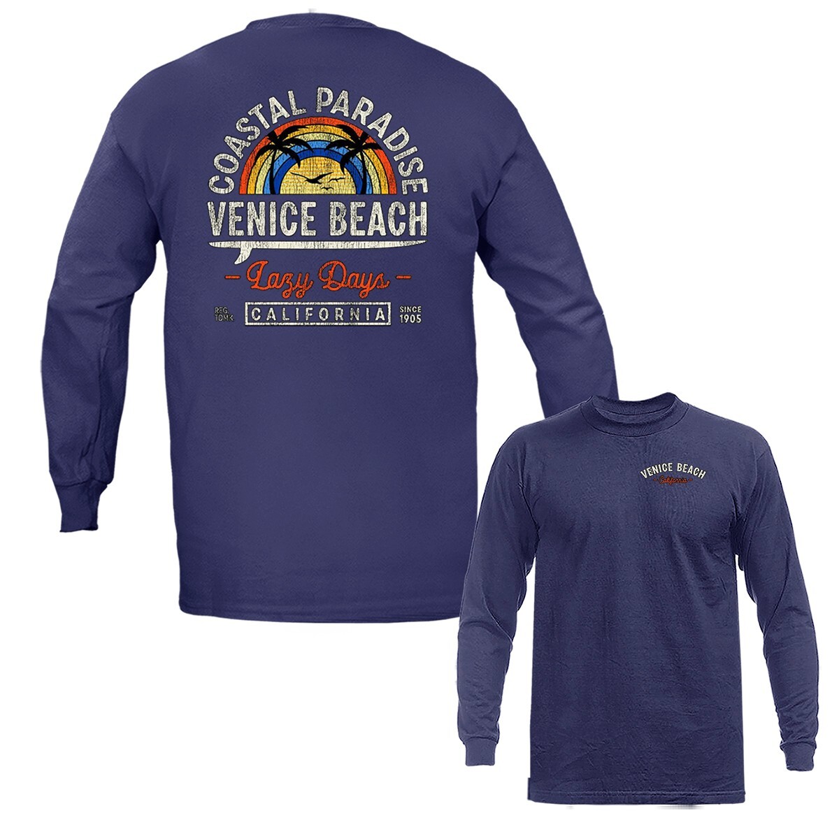Coastal Paradise Venice Beach California Republic Los Angeles Long Sleeve