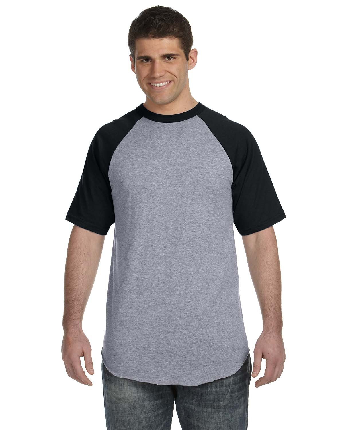 Augusta Sportswear 423 Adult Short Sleeve T Shirt Baseball Jersey Knit T Shirt gallery