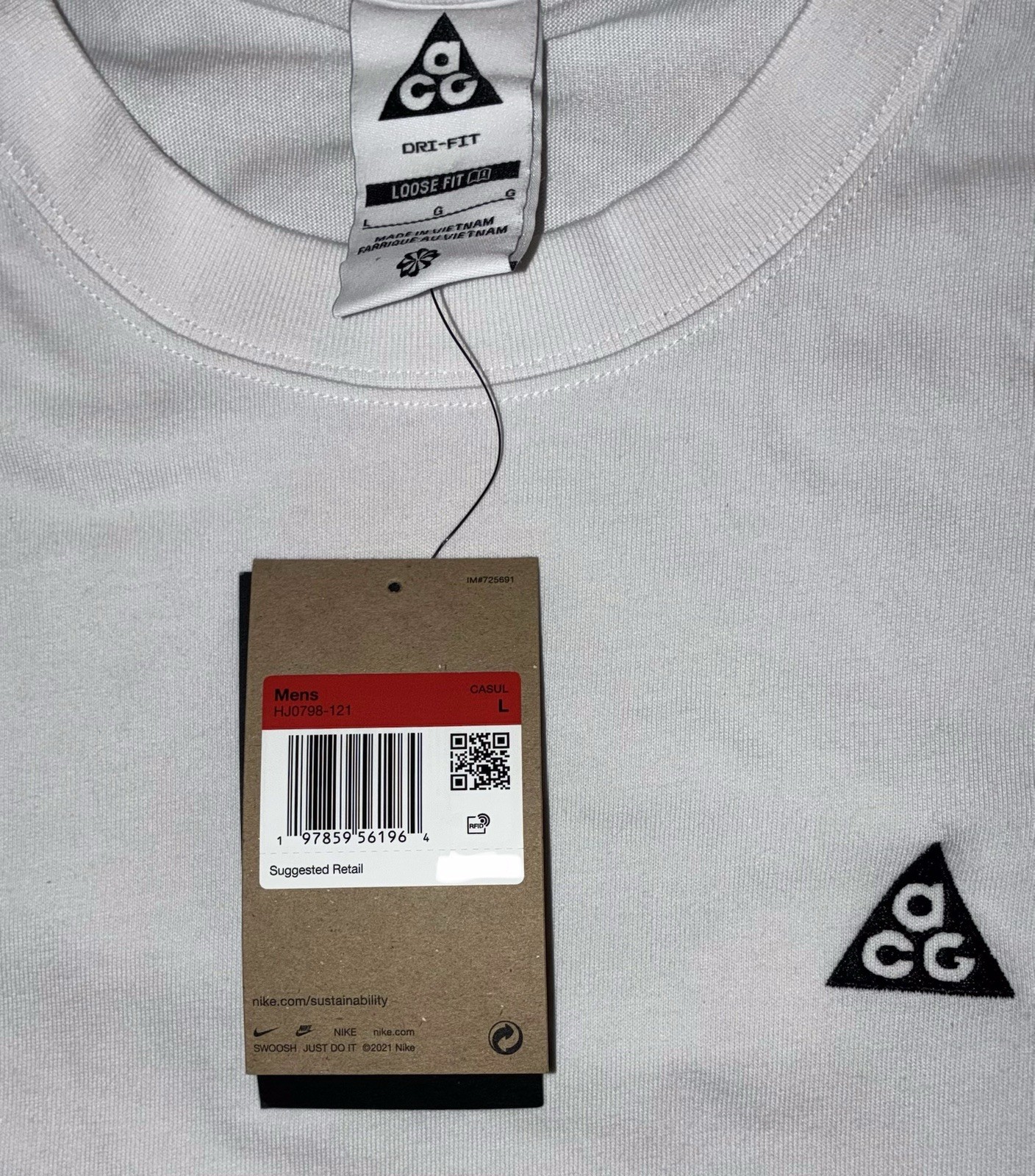 Rare Nike Heavyweight Embroidered Acg Hiking Shirt Sz L NWT ( Loose Fit ) gallery