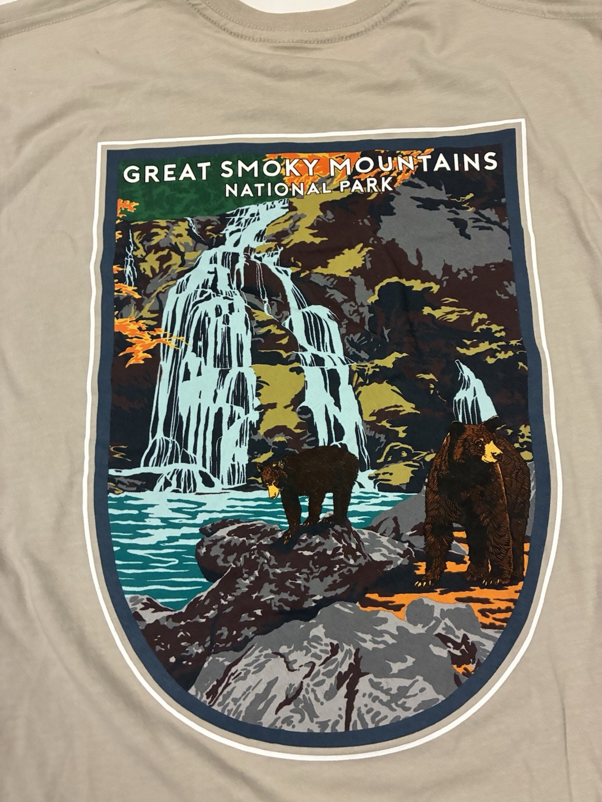 Columbia Grey T-Shirt + Great Smoky Mountains National Park Graphic Print (XXL) gallery