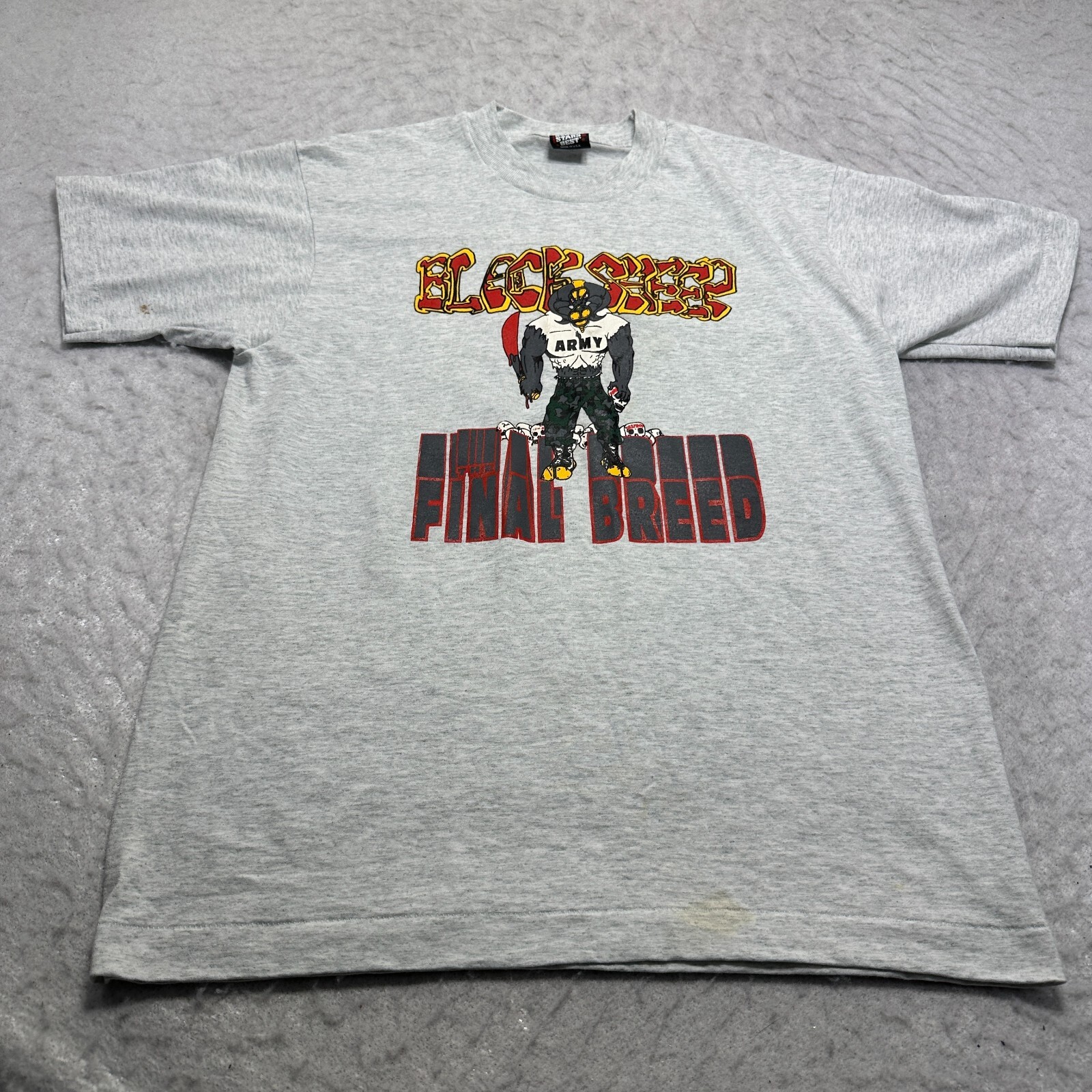 Vintage Screen Stars T Shirt Gray Delta Army 4th Platoon Mens Size Large L gallery