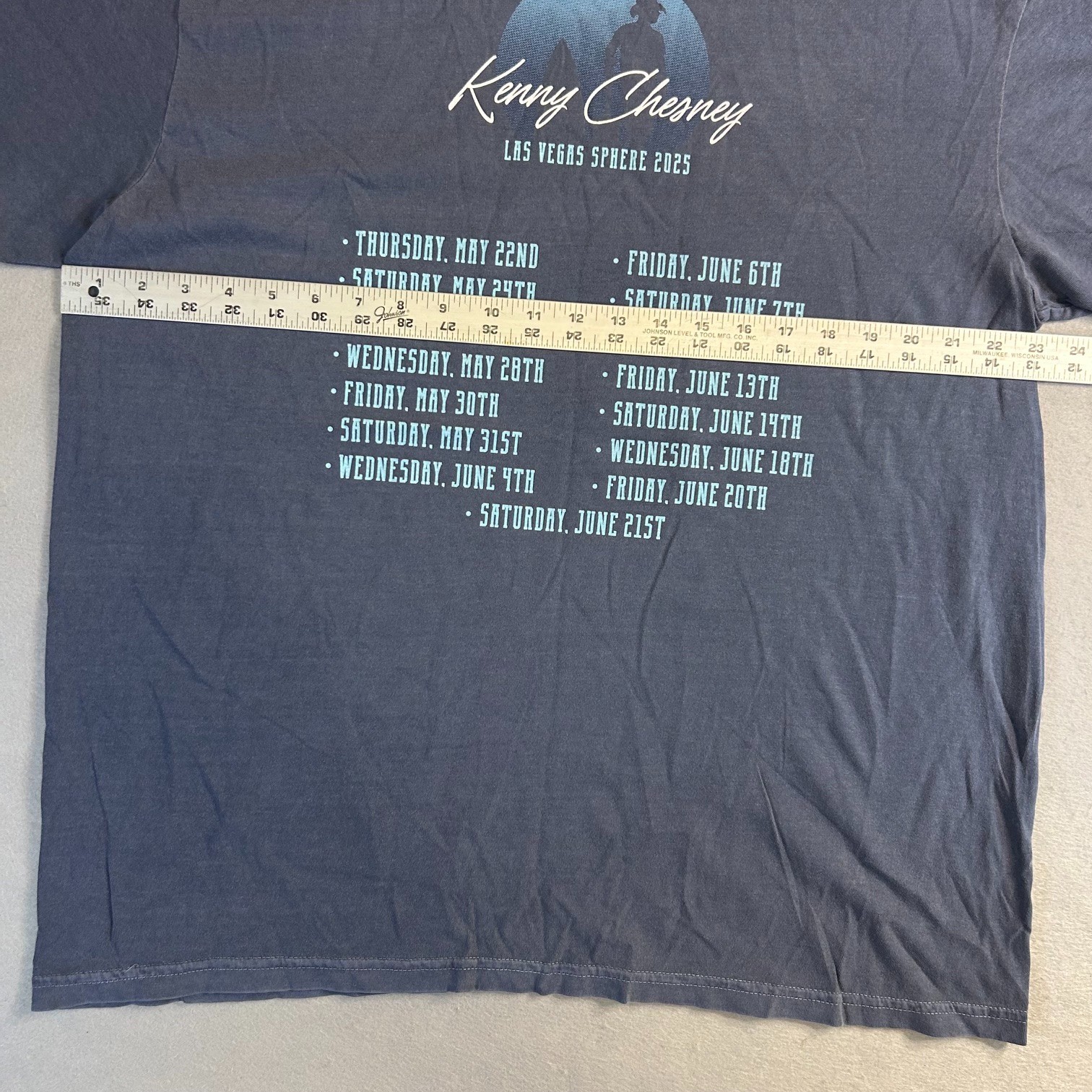 Kenny Chesney T-Shirt Concert Las Vegas Sphere Country Music XL Tour 2025 NEW gallery