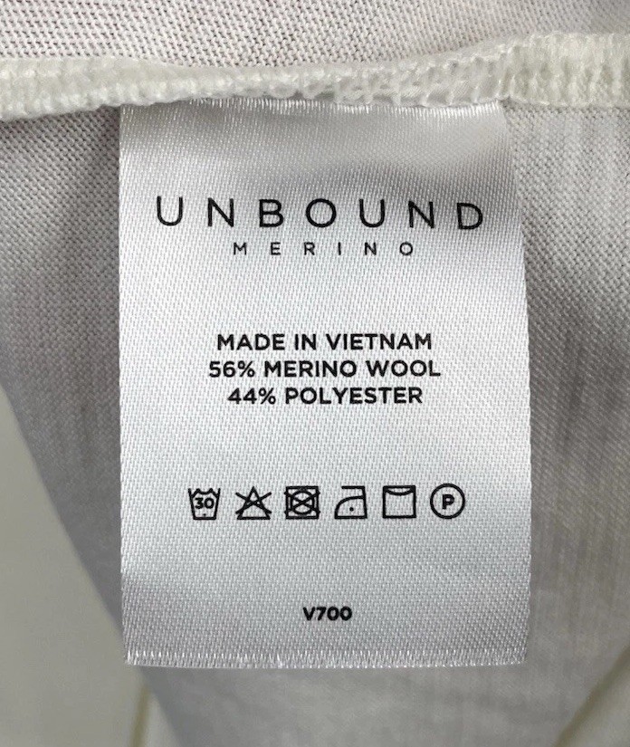 UNBOUND Merino Wool Short Sleeve Tshirt White - Men's Sz XL gallery